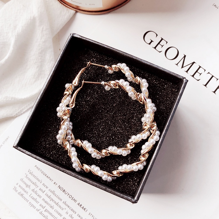 Bông Tai Mạ Bạc 925 Kiểu Hàn Quốc Dễ Phối Đồ