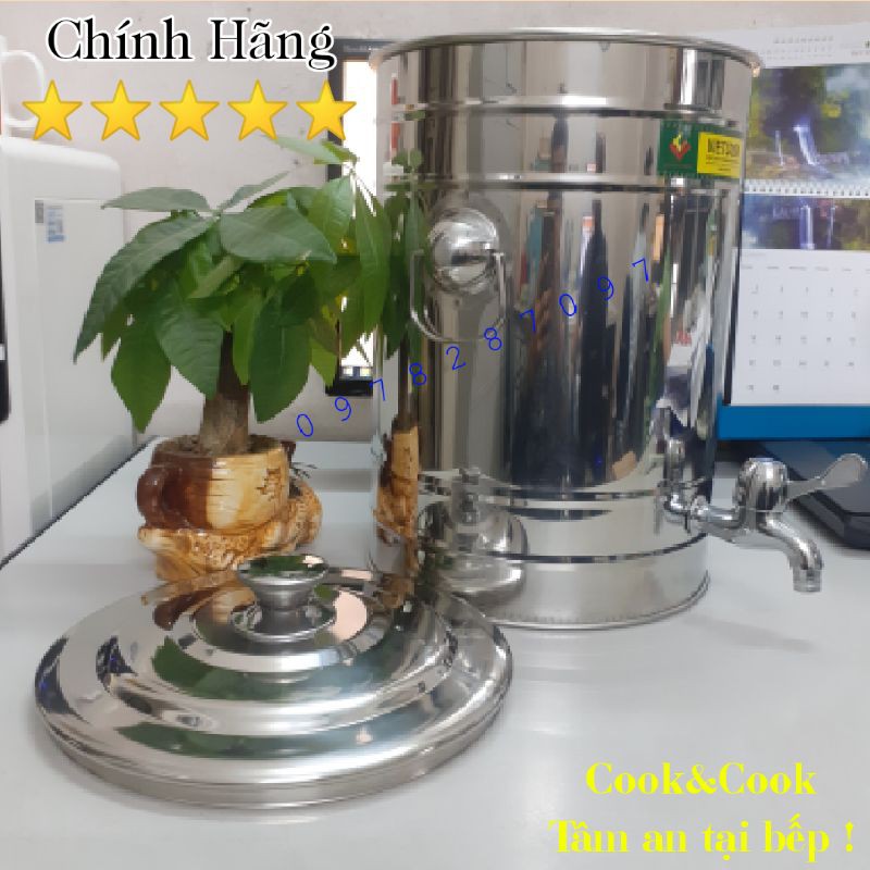 [Chính Hãng] Bình đựng nước inox 5, 7, 10, 15, 20, 25 lít có vòi SUS 304 VIETCOOK