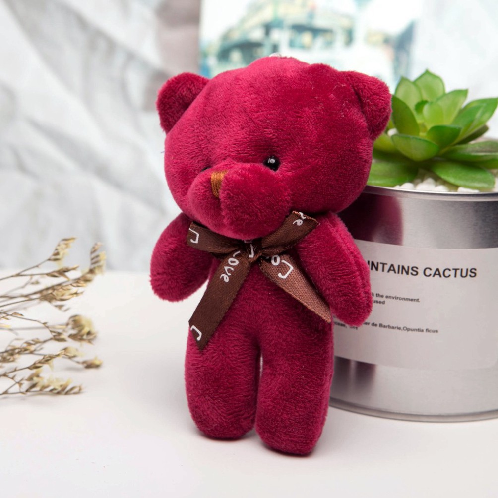 [G07] Gấu bông teddy mini làm quà tăng, gắn móc khoá cực dễ thương- thú bông đồ chơi nhỏ xinh nhiều màu sắc S020