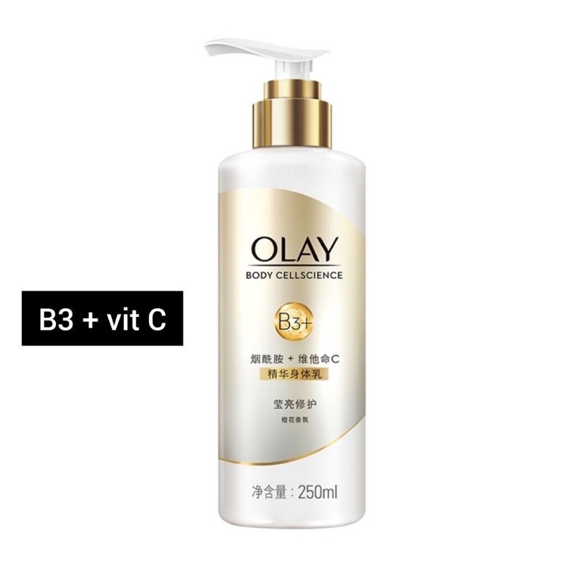 Dưỡng Thể OLAY Niaciamide B3+ Vitamin E Cấp Ẩm Và Đàn Hồi Cho Da 250ml