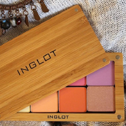 INGLOT - Khuôn hộp đựng phấn bằng gỗ tre Inglot Face Freedom System Flexi Eco Palette 001