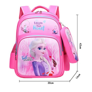 Balo Công Chúa Elsa, Sofia, Thỏ hồng Cho Bé Gái Tiểu Học Cấp 1, cấp 2 chống thấm nước