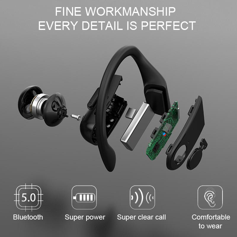 Tai nghe Vitog B10 không dây kết nối bluetooth 5.0 phong cách thể thao chống thấm nước