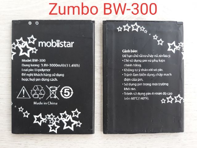 Pin CHÍNH HÃNG mobiistar Lai Zumbo (BW-300)