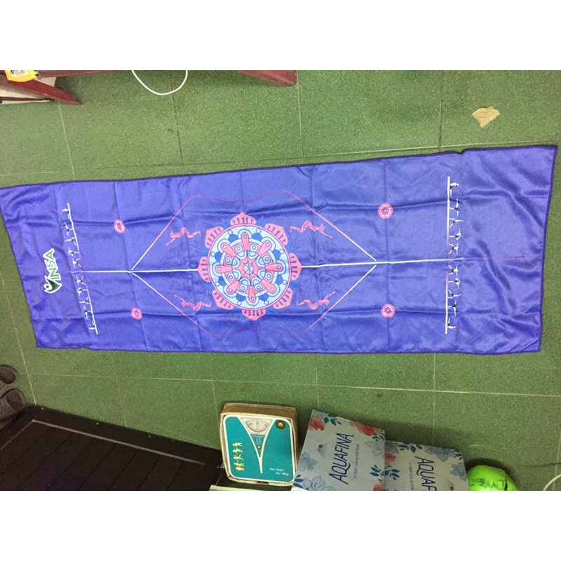 KHĂN TRẢI THẢM YOGA 3D CỐ ĐỊNH 4 GÓC VINSA
