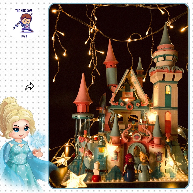 Đồ Chơi Lắp Ráp Friends Mô Hình Lâu Đài Công Chúa Tuyết Công Chúa Băng Giá Đồ Chơi Bé Gái B0789