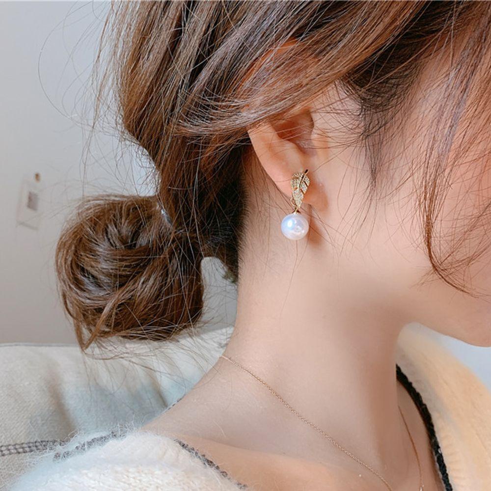 JARRED Đôi Bông Tai Chiếc Lá Thời Trang Cho Nữ