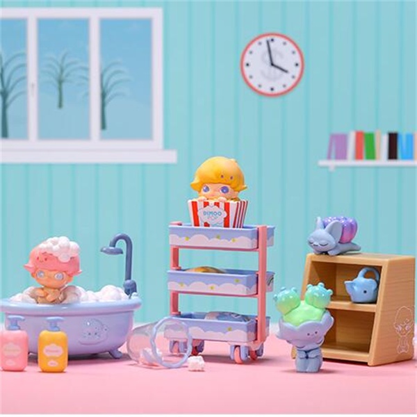 ★Hgtoys★  Búp Bê POPMART Dimoo Homebody Series Đồ Chơi Trang Trí Thời Thượng