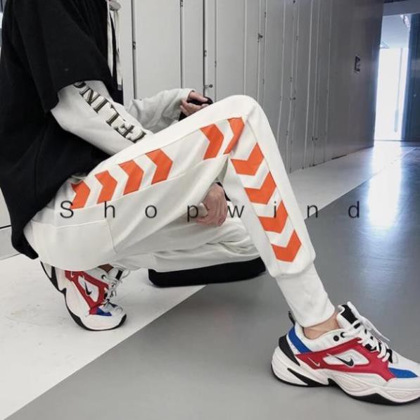 Quần jogger Nỉ unisex Nỉ Mũi Tên nam nữ phong cách thời trang kmg