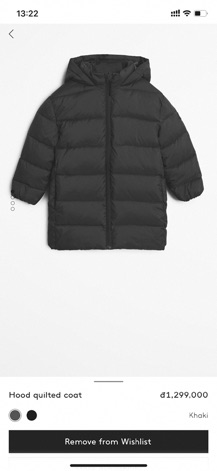 Áo khoác phao parka lót nỉ mango