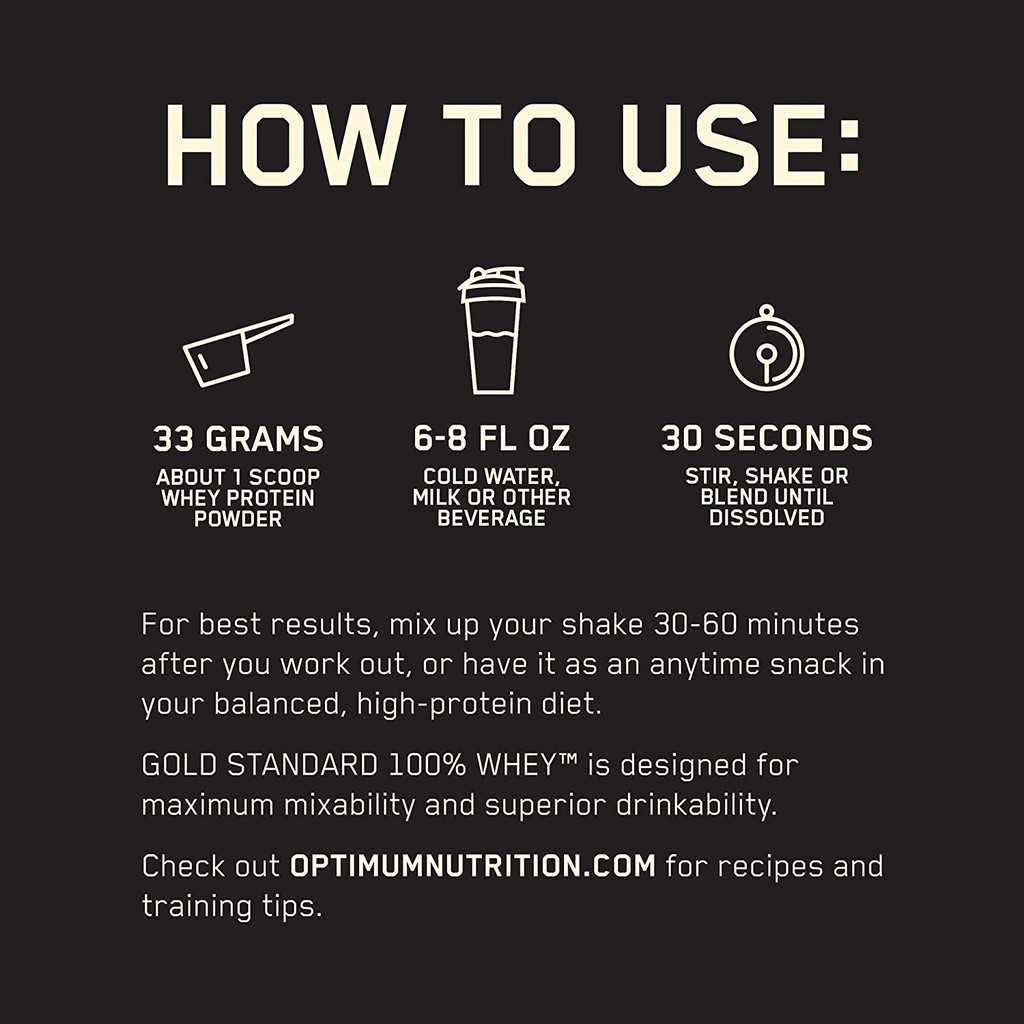 GOLD STANDARD 100% WHEY - SỮA PROTEIN ISOLATE HỖ TRỢ PHÁT TRIỂN CƠ BẮP