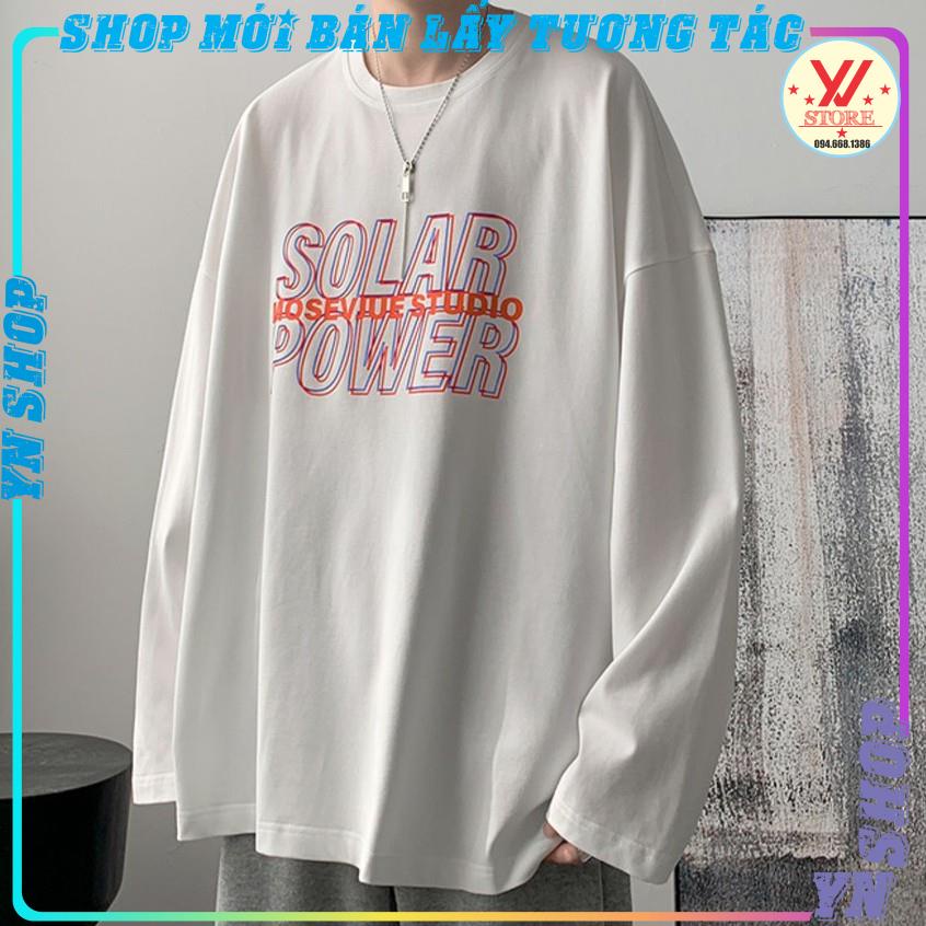 Áo thun tay dài SOLAR phông nam nữ form rộng unisex oversize ulzzang