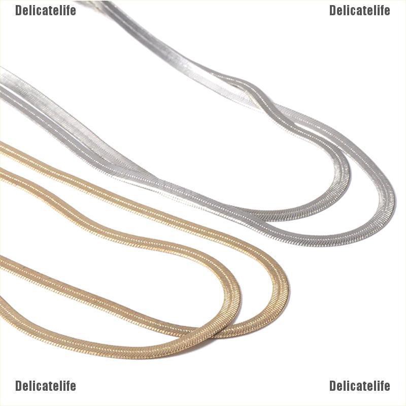 Dây chuyền kim loại dạng xích đơn giản