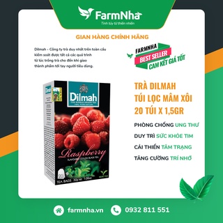 Trà dilmah raspberry túi lọc 30g 20 túi x 1.5g - tinh hoa trà sri lanka