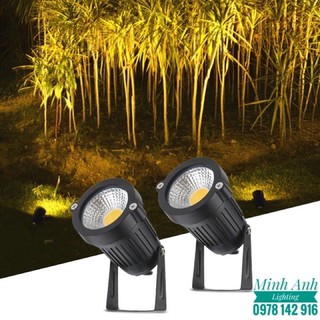 Đèn Rọi Cỏ - Đèn Rọi Sân Vườn Thân Gang Bóng LED 5W Minh Anh Lighting