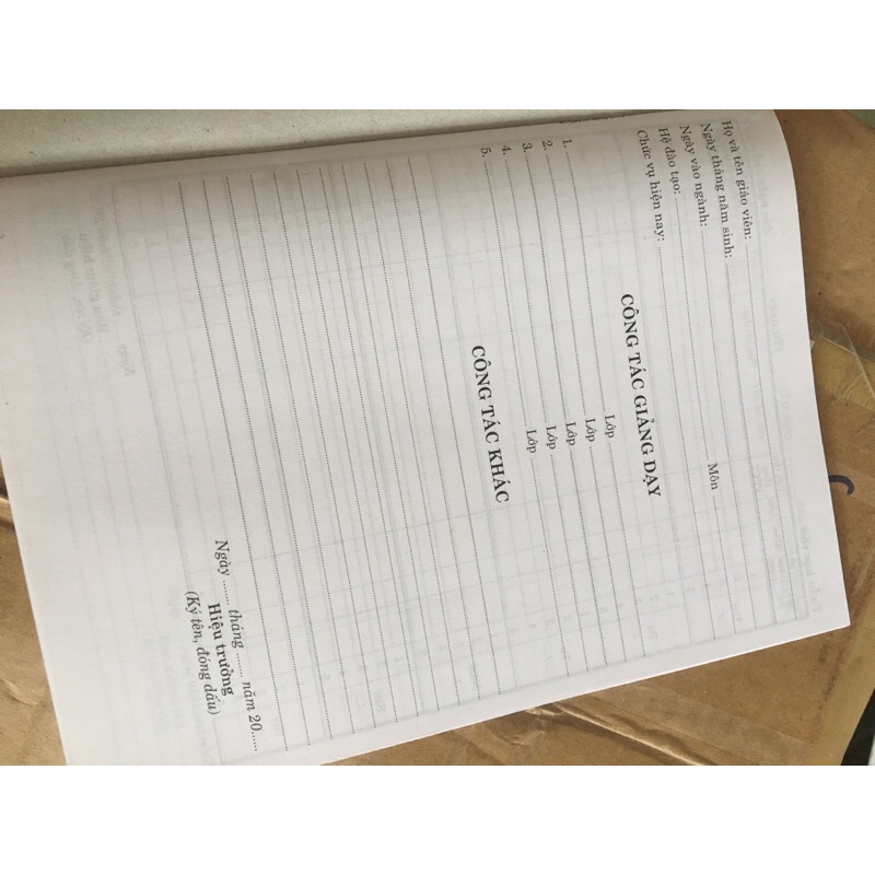 Lịch Báo Giảng Cấp 2,3