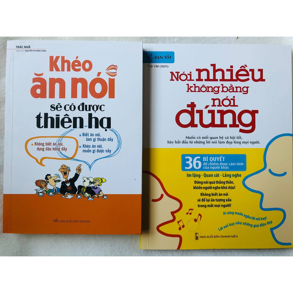 SÁCH - Combo Nói Nhiều Không Bằng Nói Đúng + Khéo Ăn Nói Sẽ Có Được Thiên Hạ Tặng Kèm Bookmark