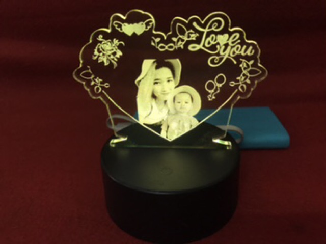 Đèn ngủ 3d led, quà tặng khắc hình ảnh theo yêu cầu