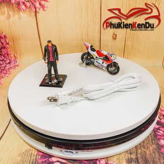 Bàn xoay, đế xoay 360, size 35cm, tải 20kg, xoay mô hình, bình hoa, cao cấp dùng điện 220V - TURNTABLE BKL
