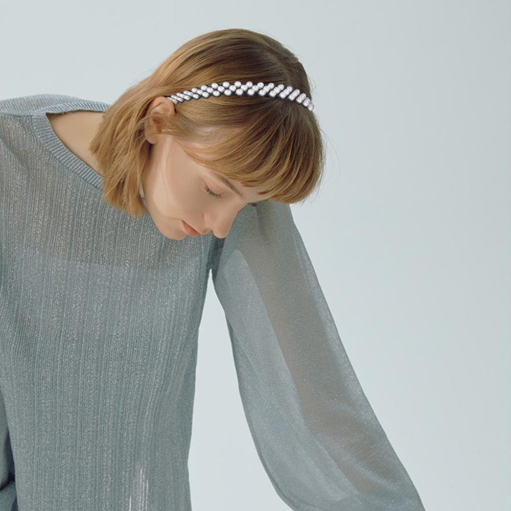 NICKOLAS Băng Đô Cài Tóc Gợn Sóng Chống Trượt Cho Nữ