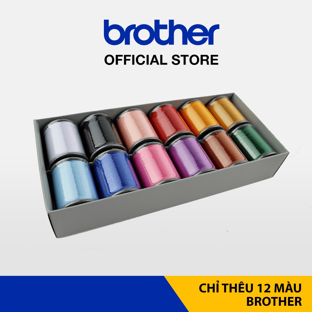 Chỉ thêu 12 màu Brother ETS-12N