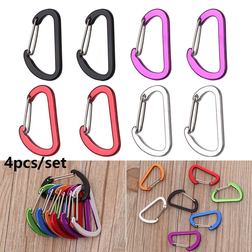 MUVAKO 4 Móc Khóa Cắm Trại Bằng Hợp Kim Nhôm