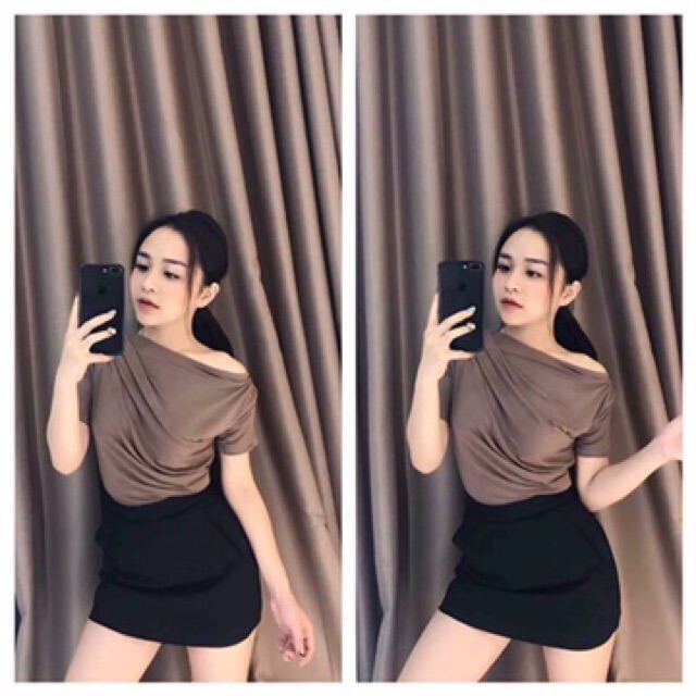 Chân váy chữ A chất umi hàng đẹp Hanna