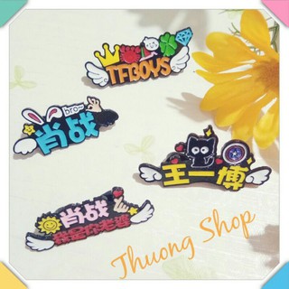 Pin Cài Thiết Kế Tên Tiêu Chiến, Vương Nhất Bác, TFBoy.
