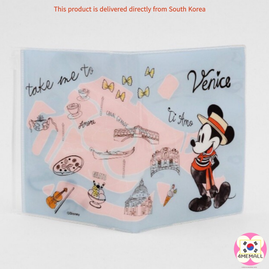 DAISO Vỏ bọc hộ chiếu họa tiết hoạt hình Disney phong cách Hàn Quốc