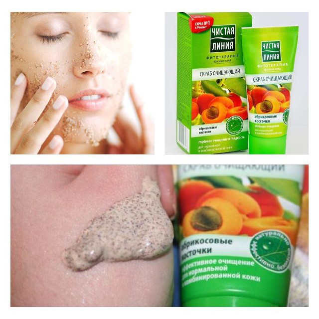 Tẩy tế bào chết cho da mặt PURELINE của Nga - Tinh chất từ quả mơ | BigBuy360 - bigbuy360.vn