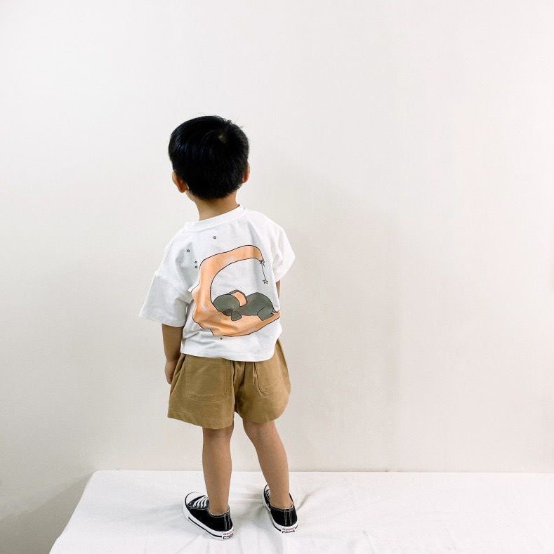 Quần Short Phối Túi Lớn Phong Cách Hàn Quốc Cho Bé