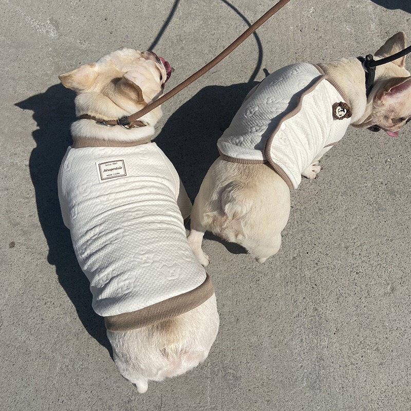 Áo nỉ cho chó mèo mẫu sweater - gile phong cách Hàn Quốc