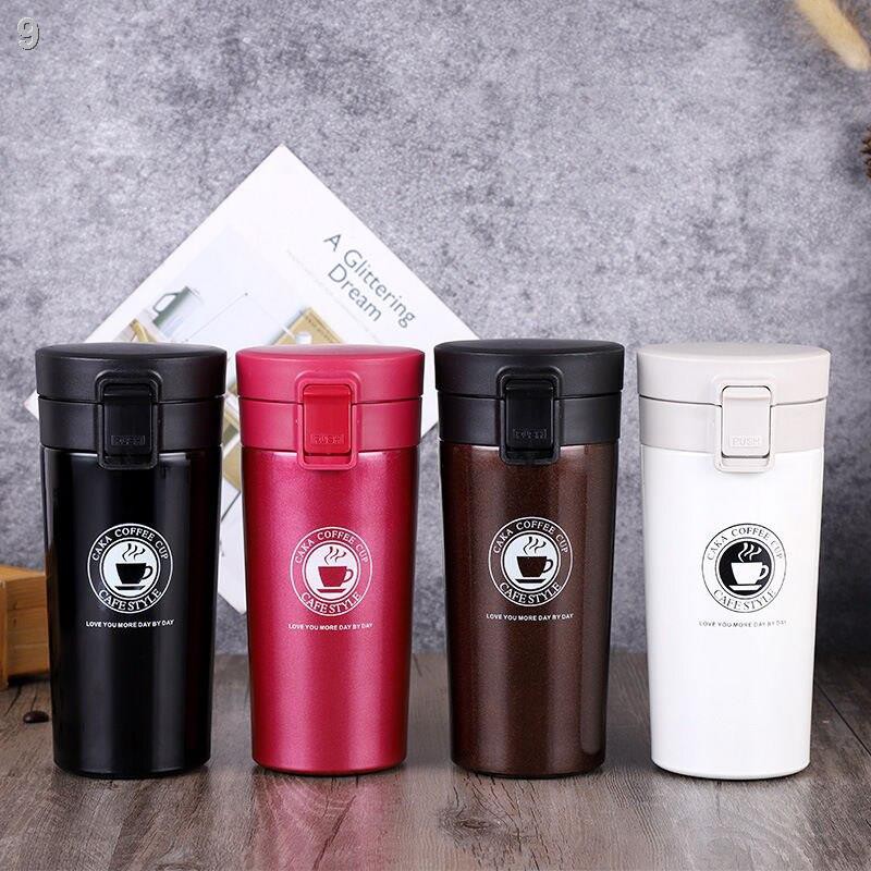 8cốc cafe inox 304 dung tích lớn có lưới lọc hút chân không nam nữ sinh viên ô tô đựng nước cầm tay