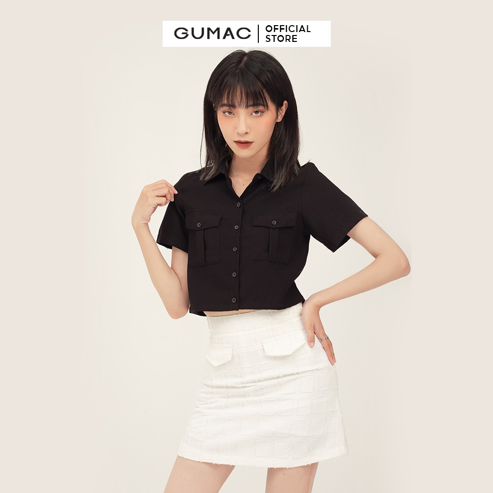 [Mã WABRGU giảm 50k đơn từ 0đ] Áo sơ mi nữ túi hộp GUMAC trẻ trung, cá tính thiết kế độc quyền đủ màu AB367 | BigBuy360 - bigbuy360.vn