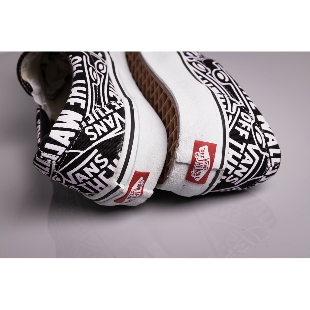 Giày Vans Slipon Off The Wall Logo Độc Đáo Cá Tính