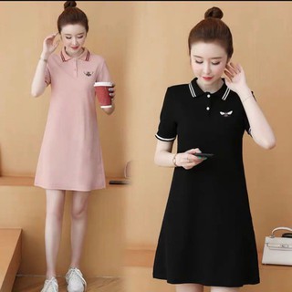 VÁY SUÔNG CỔ BẺ MẶC ĐƠN GIẢN MÀ CÁ TÍNH