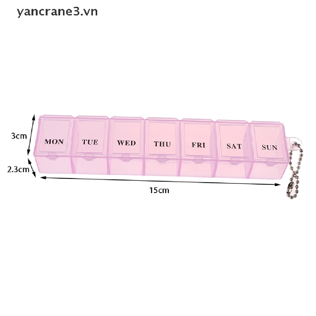 Hộp Đựng Thuốc 7 Ngày Giá Đỡ Tiện Lợi