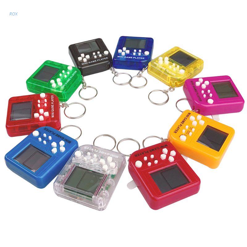 Máy chơi game điện tử cầm tay mini có màn hình LCD chống căng thẳng có móc treo cho trẻ em