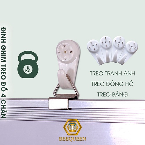 Đinh 4 chân Treo Tường, Treo Khung Ảnh, Treo Đồ Không Cần Khoan Tường