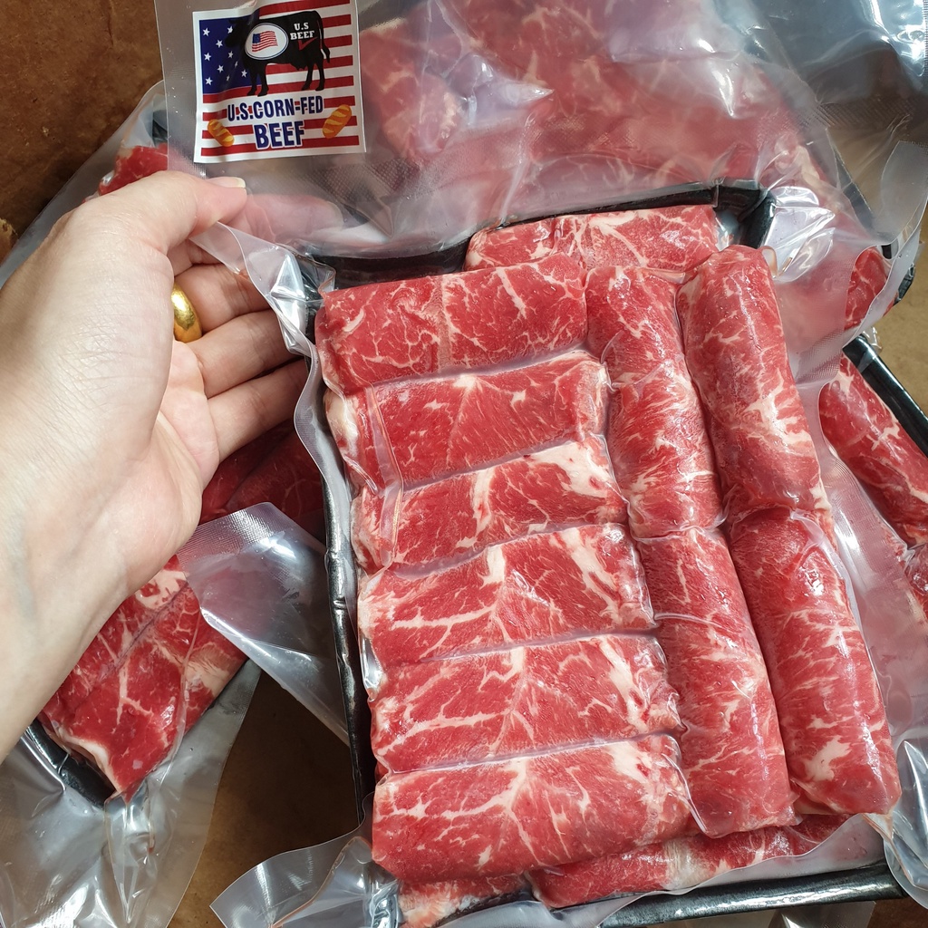 [Giao HCM 30p] 500g Lõi vai cắt lẩu bò Mỹ