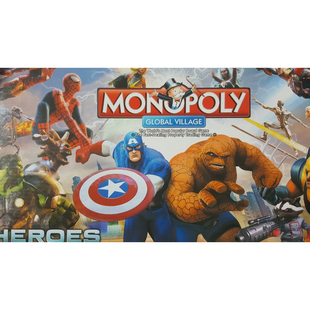 TRÒ CHƠI MONOPOLY SUPER HEROES - CỜ TỶ PHÚ PHIÊN BẢN SIÊU ANH HÙNG