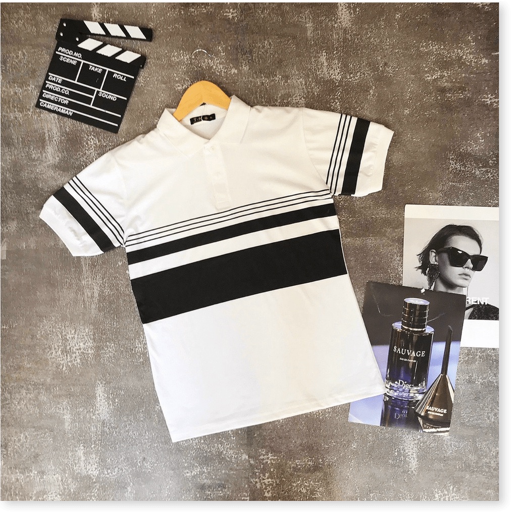 ÁO THUN NAM TAY NGẮN SỌC NGANG CỰC ĐẸP KOKO MI