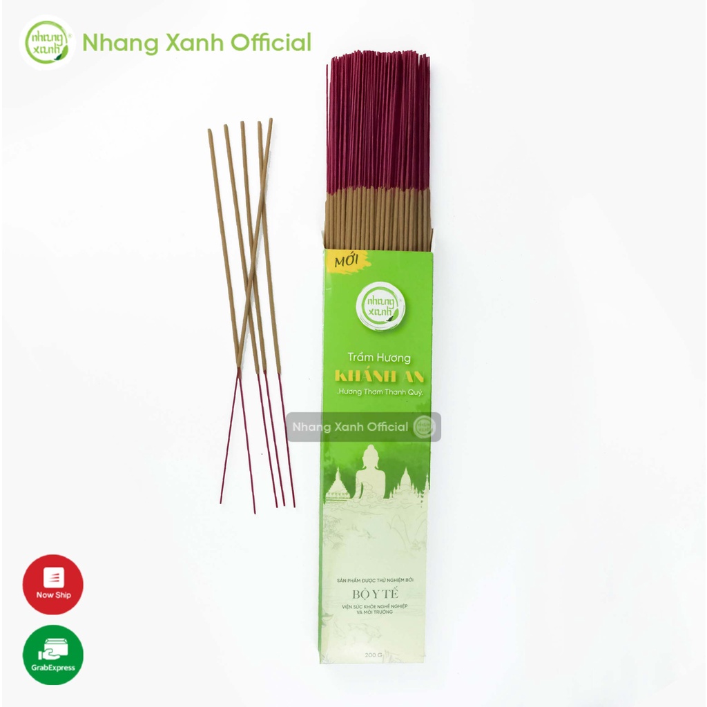 [SẢN PHẨM MỚI] Nhang Trầm Hương Khánh An 30cm - Hộp 200g - 100% tự nhiên, không hoá chất độc hại