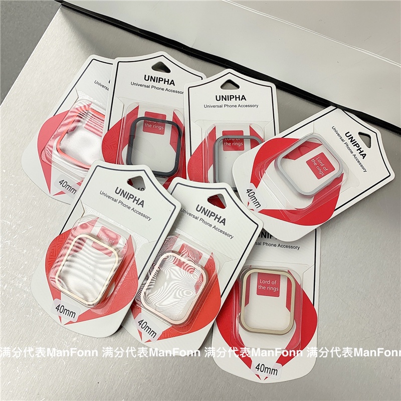 Ốp bảo vệ mặt đồng hồ bằng kim loại cứng dành cho Apple iWatch 40mm 44mm Series SE 6 5 4 3 2 1 38mm 42mm