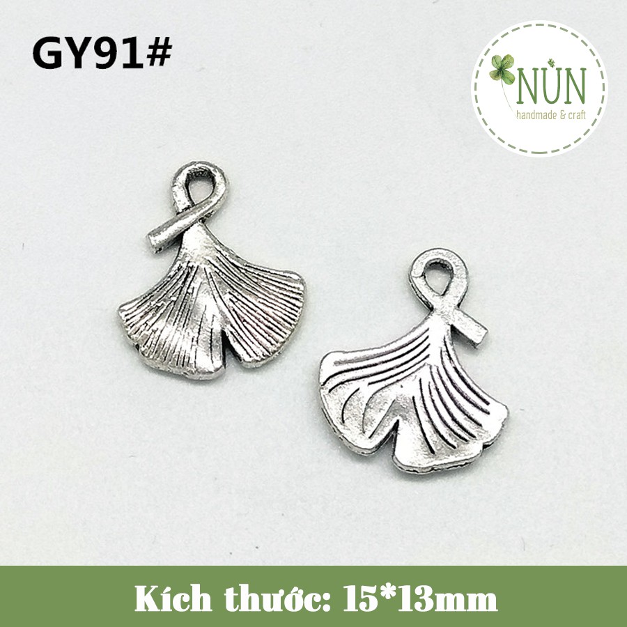 Phụ Kiện, Charm Lá Bạch Quả Để Làm Trang Sức, Móc Khóa, Trang Trí