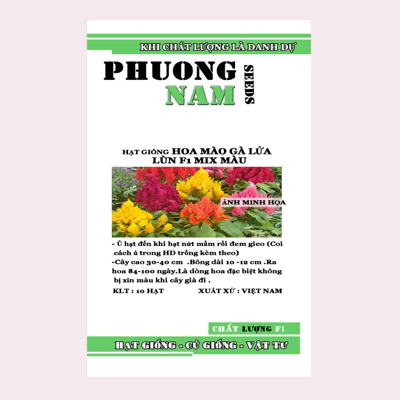10 HẠT - HẠT GIỐNG MÀO GÀ LỬA F1 LÙN MIX MÀU