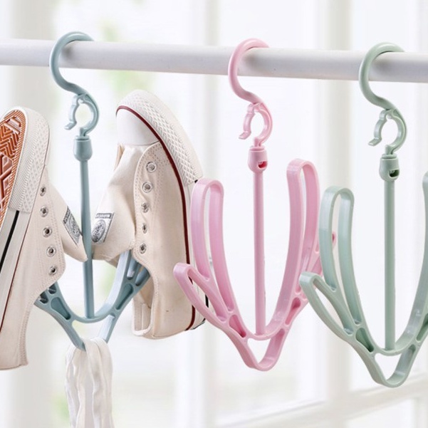Combo 5 Móc treo phơi giày thông minh 360 độ tiện dụng 88078 Đức Tài