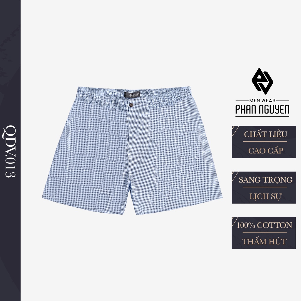 Quần Đùi Nam PHAN NGUYỄN Kiểu Dáng Basic, Chất Vải Cotton Cao Cấp, Mát Mẻ, Thoáng Khí Tốt Không Gây Bí Hơi QDV.013