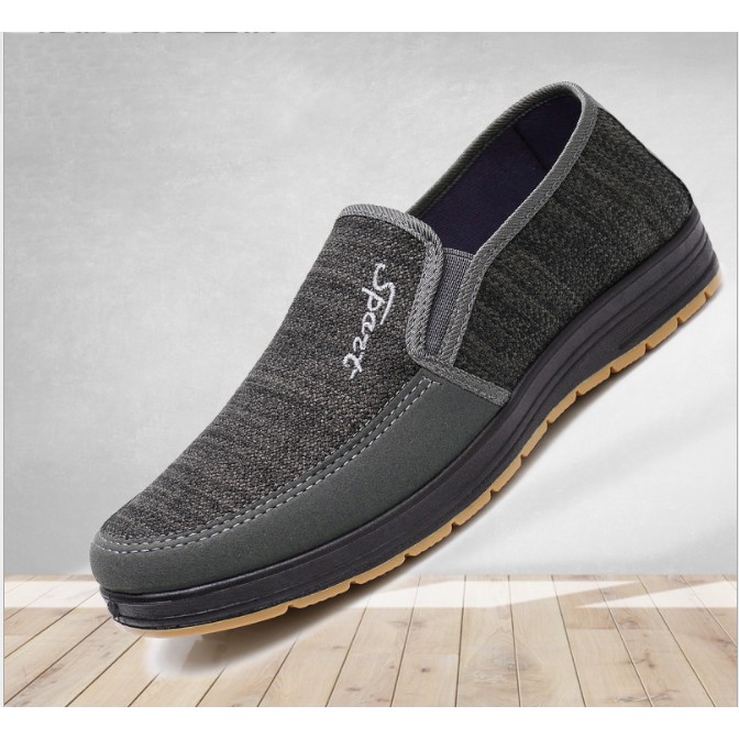 Giày lười nam màu xám cực chất thời trang | BigBuy360 - bigbuy360.vn