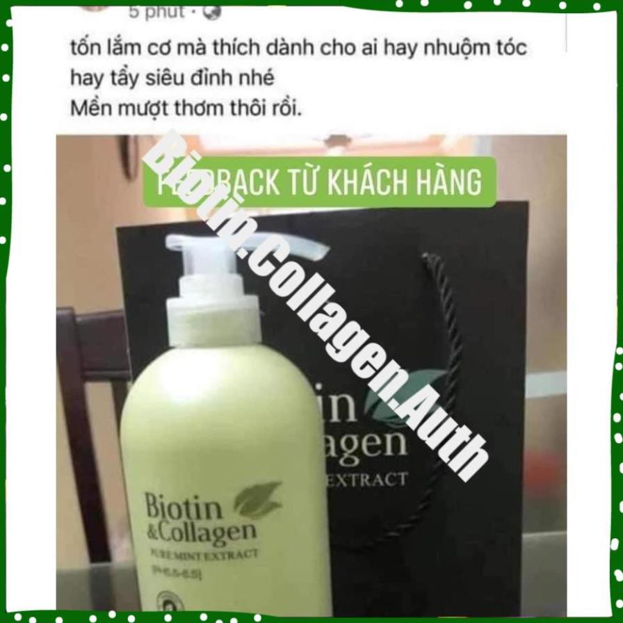 Biotin Collagen Xanh Lá🛑FreeShip🛑Biotin Collagen Xanh Lá | Phục Hồi Kiềm Dầu ⚜️Cặp Dầu Gội Xả Dung Tích 1000ML 63